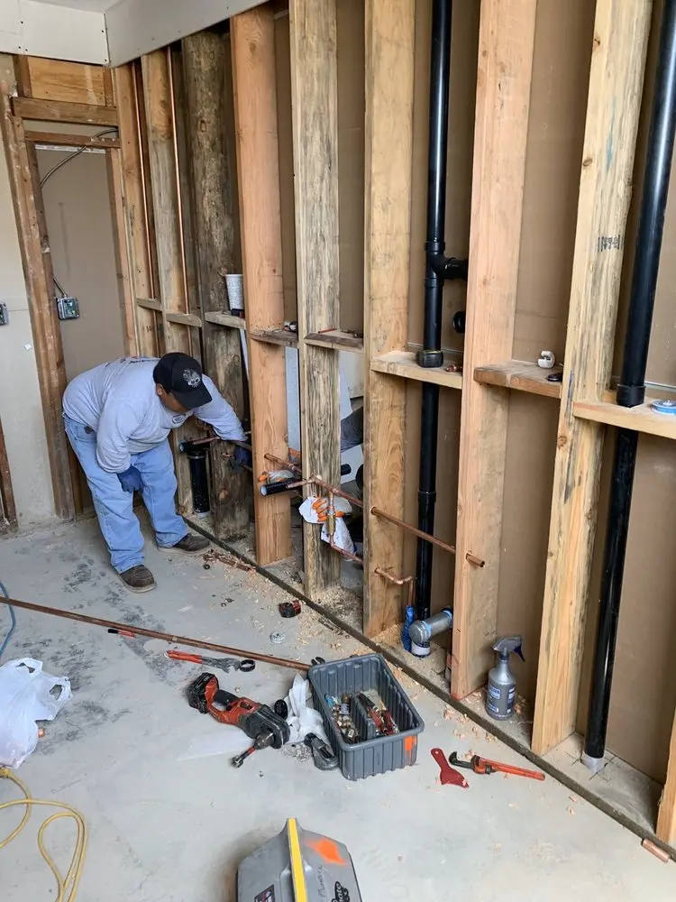 Commercial rough-in plumbing for Gas Line Repair in Bourne